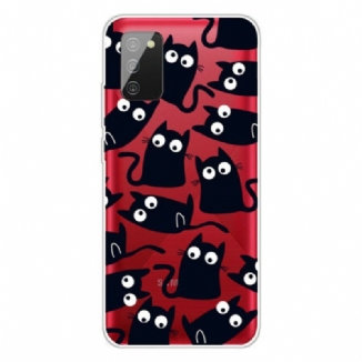 Coque Samsung Galaxy A02s Souris Noires