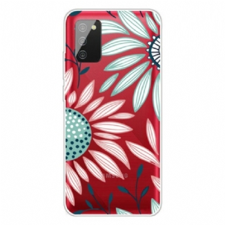 Coque Samsung Galaxy A02s Transparente Une Fleur