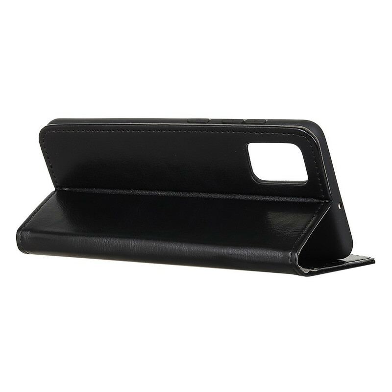 Housse Samsung Galaxy A02s Effet Cuir Brillant Simple