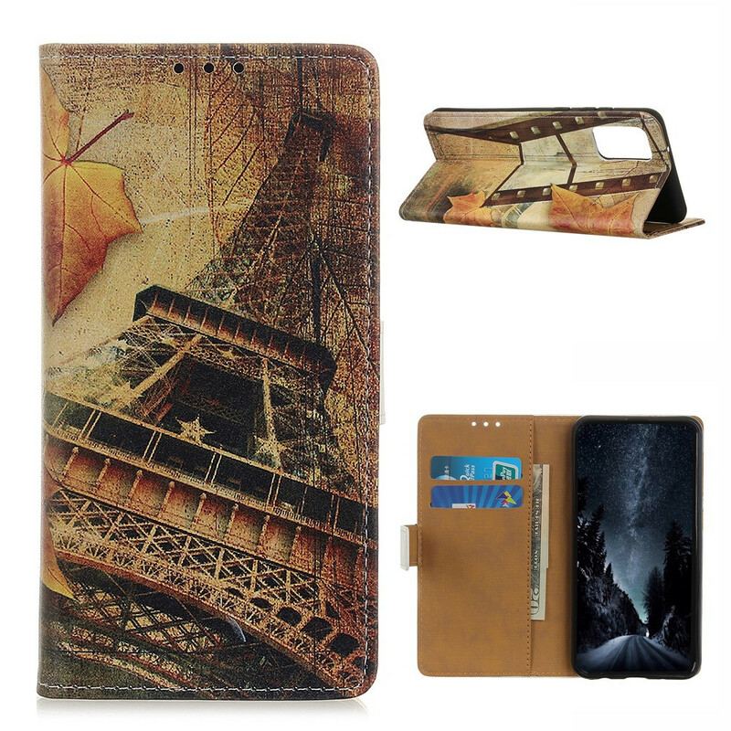 Housse Samsung Galaxy A02s Tour Eiffel En Automne