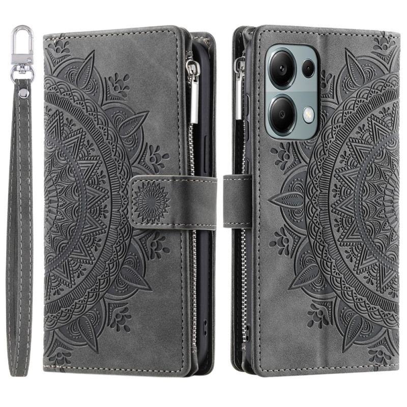 Housse Xiaomi Redmi Note 13 Pro 4G / Poco M6 Pro 4G Effet Cuir Mandala