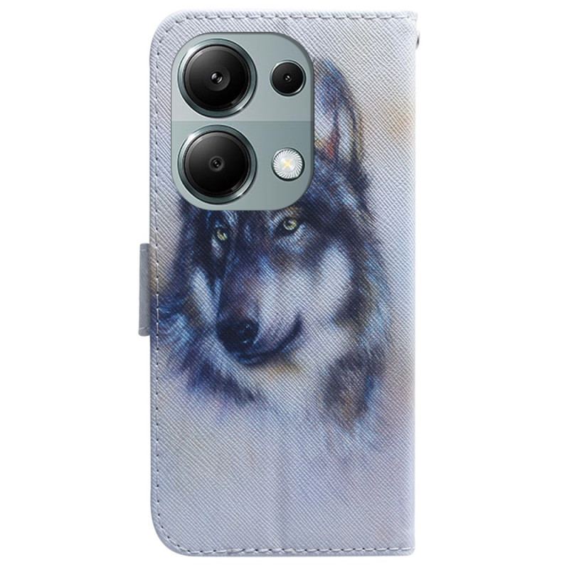 Housse Xiaomi Redmi Note 13 Pro 4G / Poco M6 Pro 4G Loup Aquarelle