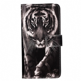 Housse Xiaomi Redmi Note 13 Pro 4G / Poco M6 Pro 4G Tigre à Lanière