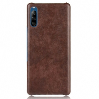 Coque Sony Xperia L4 Effet Cuir Litchi