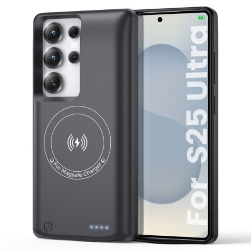 Coque Batterie 10000mAh pour Samsung Galaxy S25 Ultra Chargeur avec Fixation Magnétique