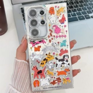 Coque Samsung Galaxy S25 Ultra 5G Animaux Fun avec Film Protecteur pour Objectif