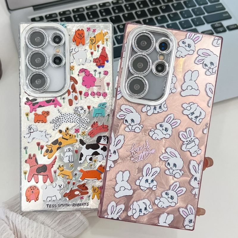 Coque Samsung Galaxy S25 Ultra 5G Animaux Fun avec Film Protecteur pour Objectif