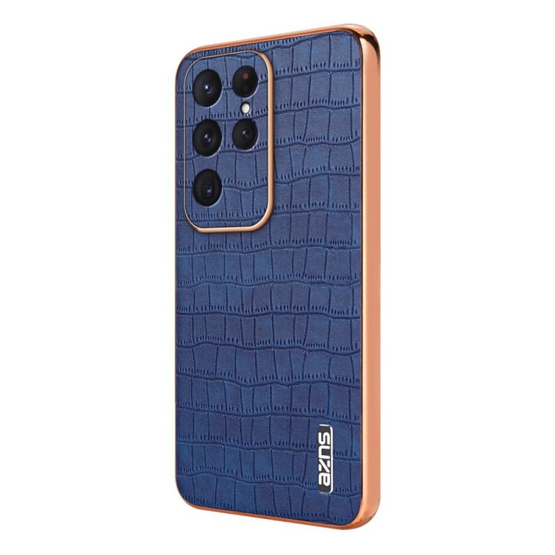Coque Samsung Galaxy S25 Ultra 5G Effet Crocodile AZNS