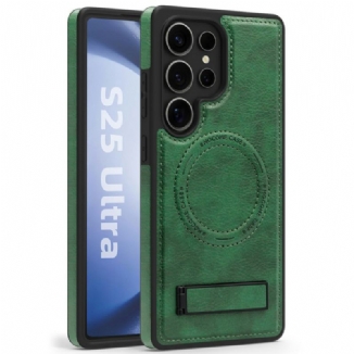 Coque Samsung Galaxy S25 Ultra 5G Effet Cuir Compatible MagSafe