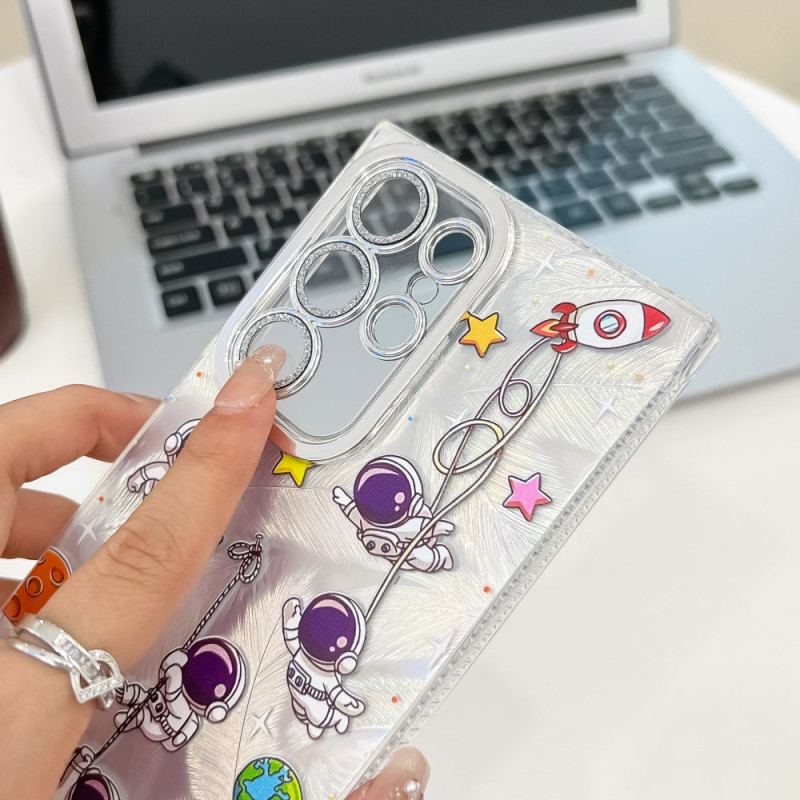 Coque Samsung Galaxy S25 Ultra 5G Lapins Fun avec Film de Protection d'Objectif