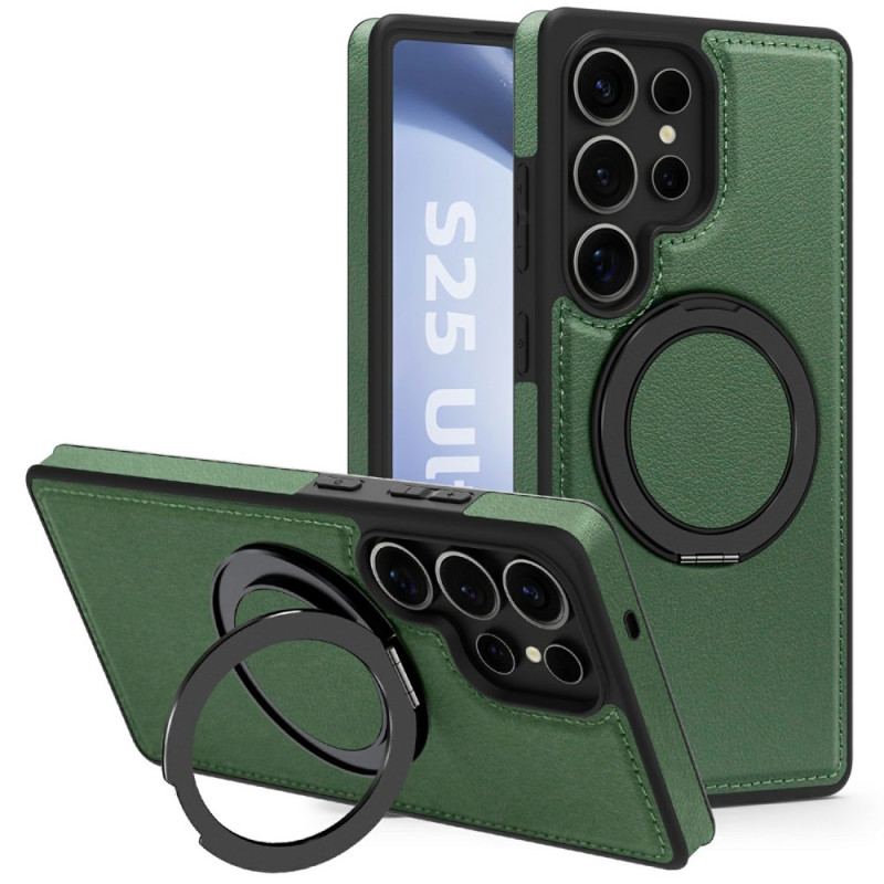 Coque Samsung Galaxy S25 Ultra 5G Magnétique avec Support Rotatif
