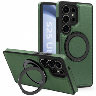 Coque Samsung Galaxy S25 Ultra 5G Magnétique avec Support Rotatif