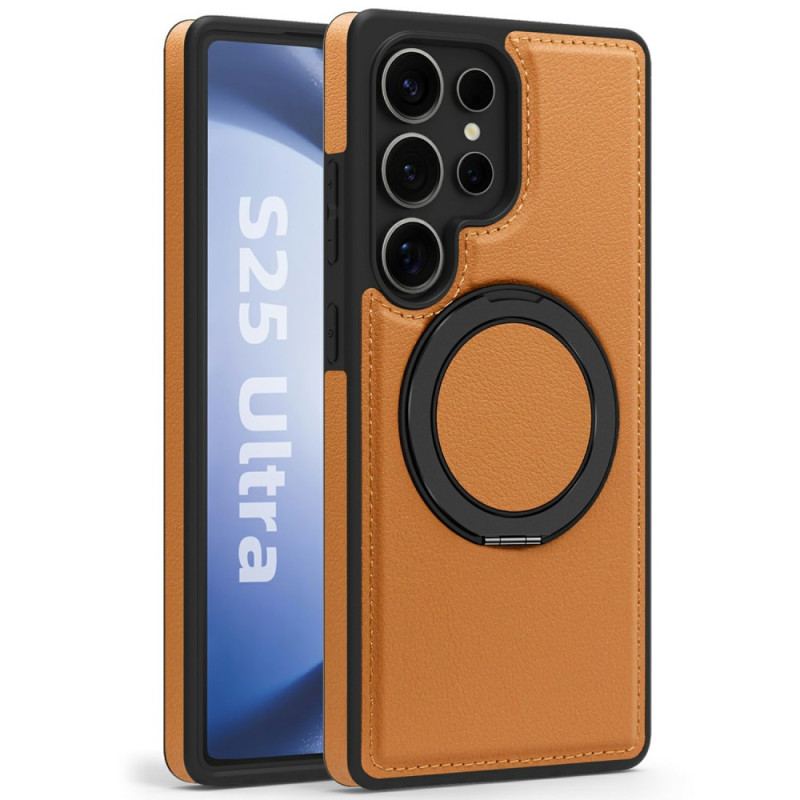 Coque Samsung Galaxy S25 Ultra 5G Magnétique avec Support Rotatif