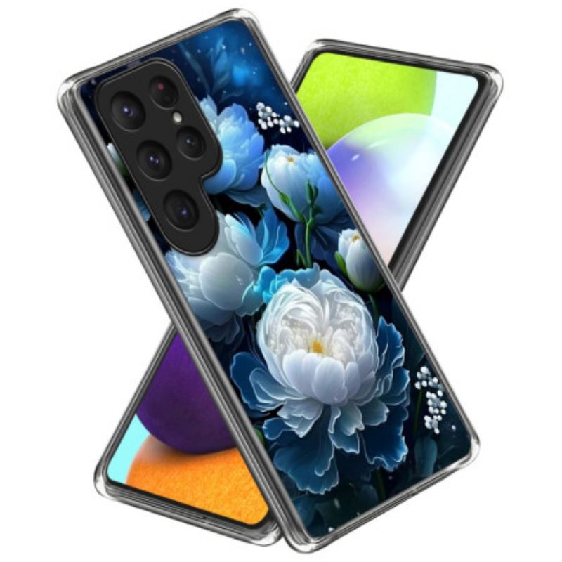 Coque Samsung Galaxy S25 Ultra 5G Pivoine Blanche