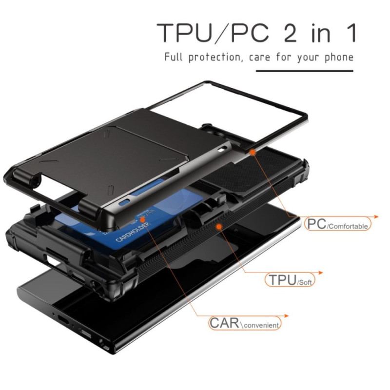 Coque Samsung Galaxy S25 Ultra 5G Porte-Cartes Flip