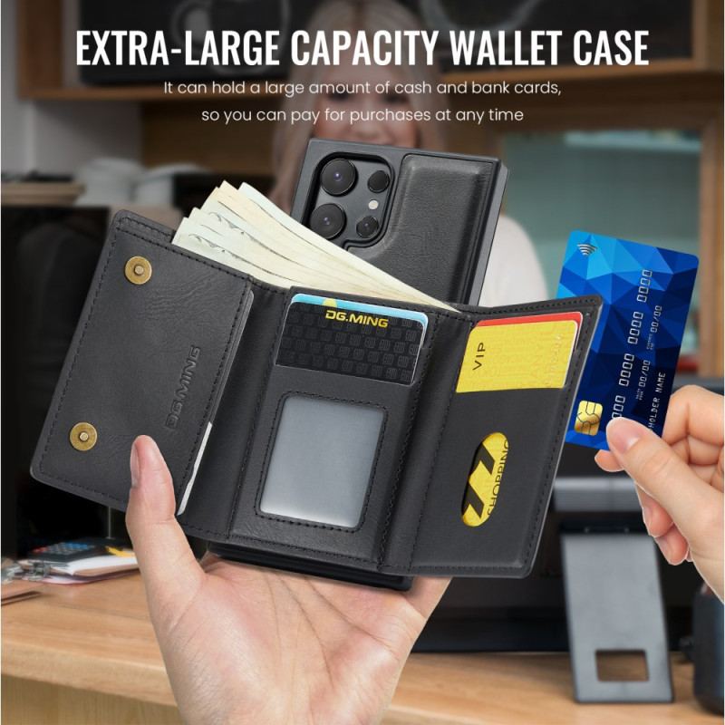 Coque Samsung Galaxy S25 Ultra 5G Portefeuille Magnétique Détachable