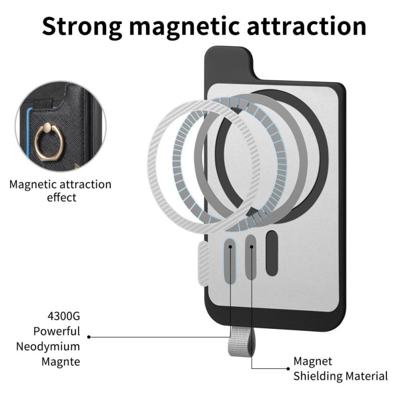 Coque Samsung Galaxy S25 Ultra 5G Style Daim Porte-Cartes Détachable