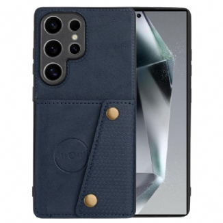 Coque Samsung Galaxy S25 Ultra 5G Style Rétro Porte-Cartes