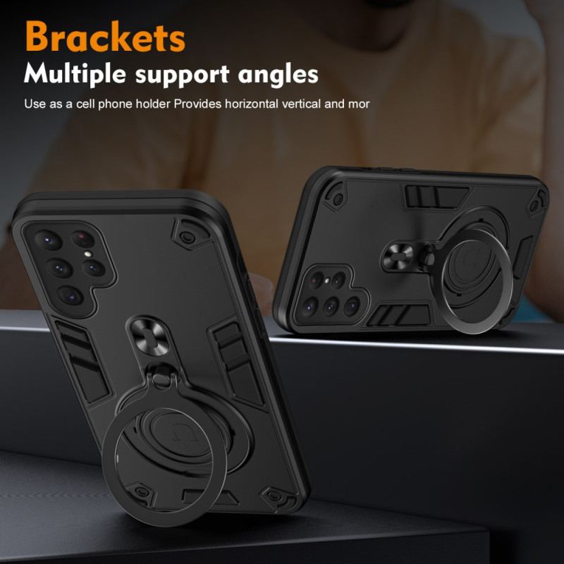 Coque Samsung Galaxy S25 Ultra 5G Support Rotatif et Protection Antichoc