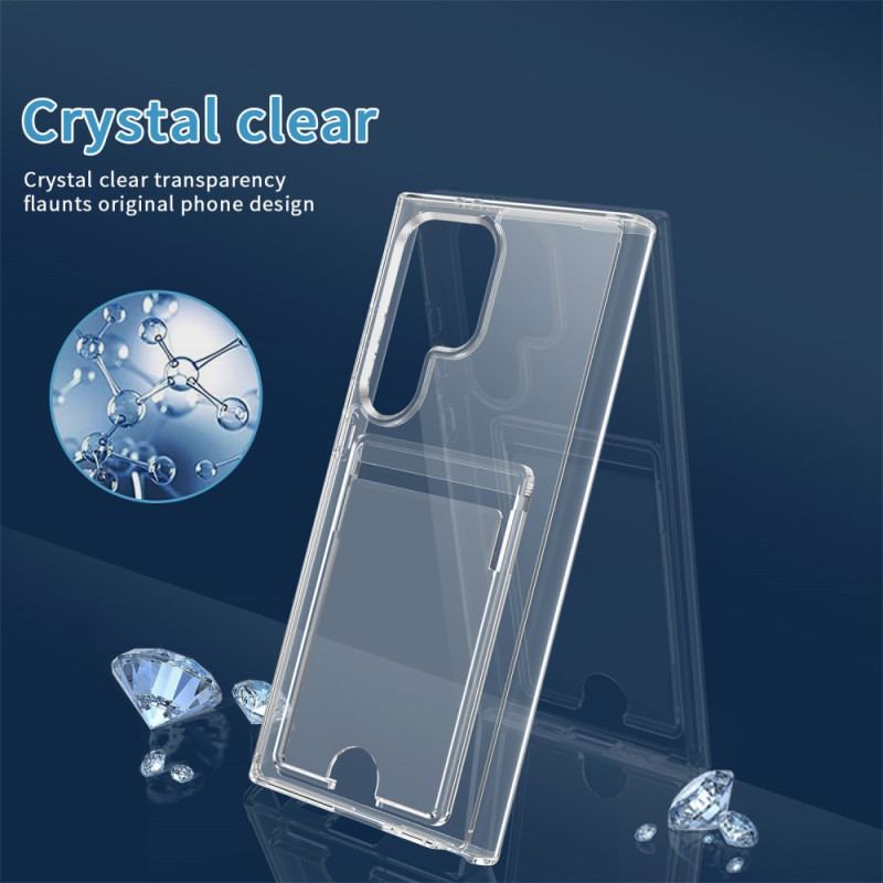 Coque Samsung Galaxy S25 Ultra 5G Transparent avec Porte-Cartes