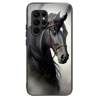 Coque Samsung Galaxy S25 Ultra 5G Verre Trempé Cheval Gris