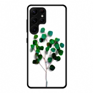 Coque Samsung Galaxy S25 Ultra 5G Verre Trempé Feuilles Vertes
