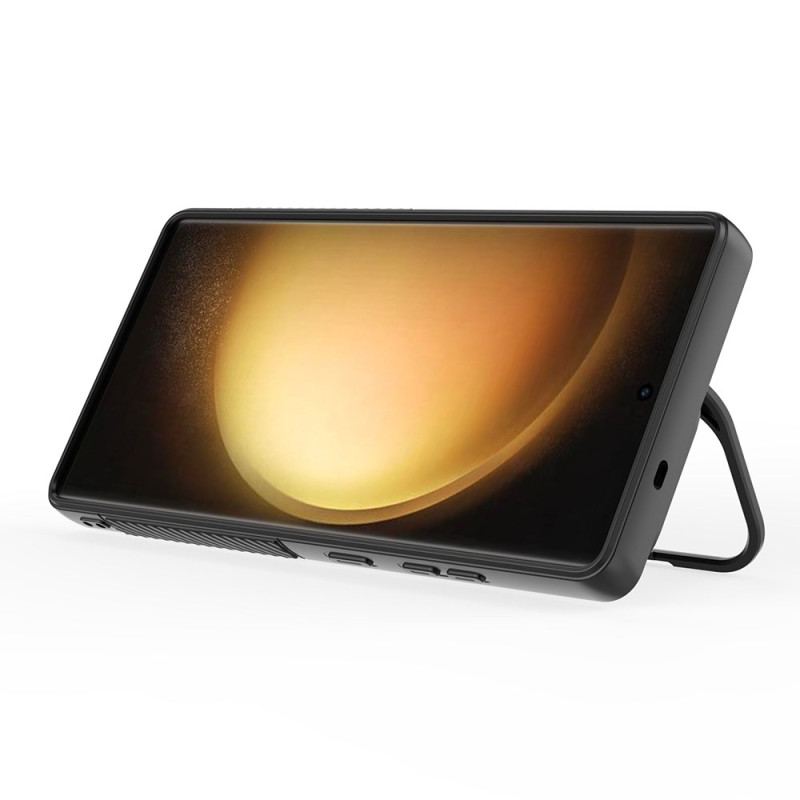 Coque Samsung Galaxy S25 Ultra Compatible MagSafe Design Ondulé avec Support