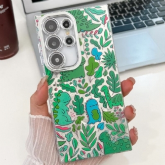 Coque Samsung Galaxy S25 Ultra Dinosaures Fun avec Film Protecteur d'Objectif