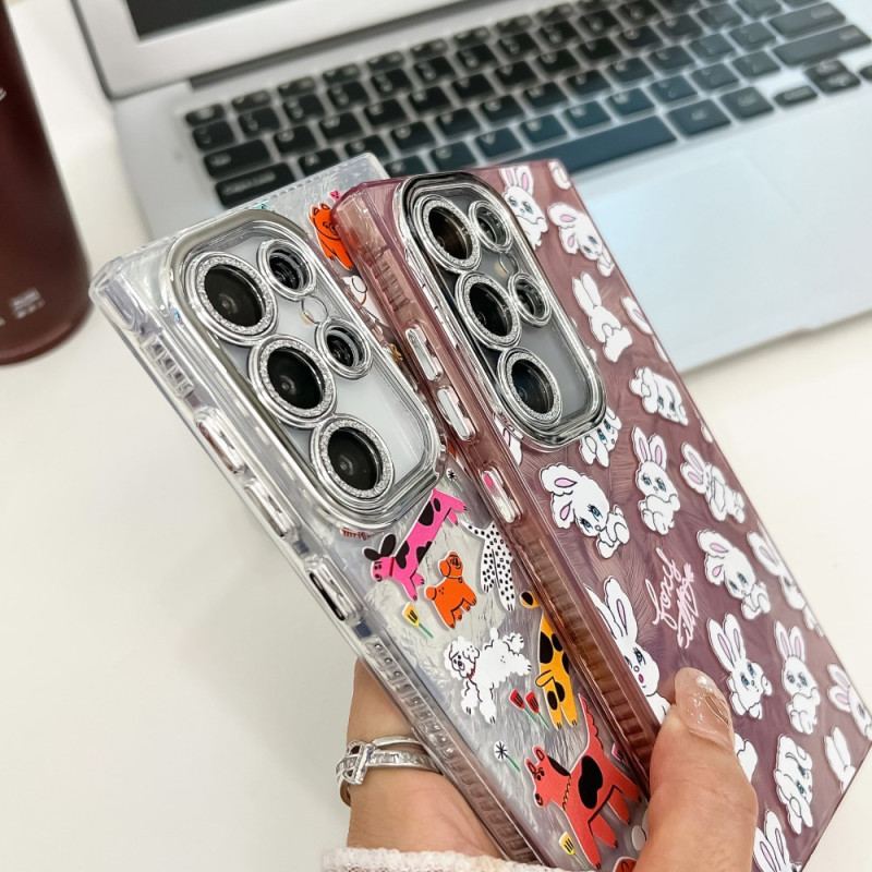 Coque Samsung Galaxy S25 Ultra Dinosaures Fun avec Film Protecteur d'Objectif