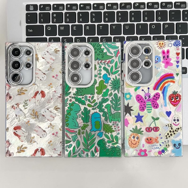 Coque Samsung Galaxy S25 Ultra Dinosaures Fun avec Film Protecteur d'Objectif