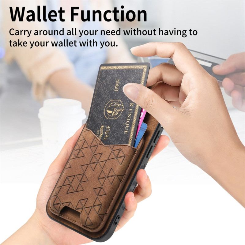 Coque Samsung Galaxy S25 Ultra Motif Imprimé Porte-Cartes et Support