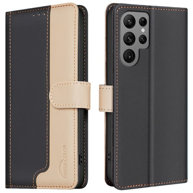 Housse Samsung Galaxy S25 Ultra 5G Bicolore avec Blocage RFID BINFEN COLOR
