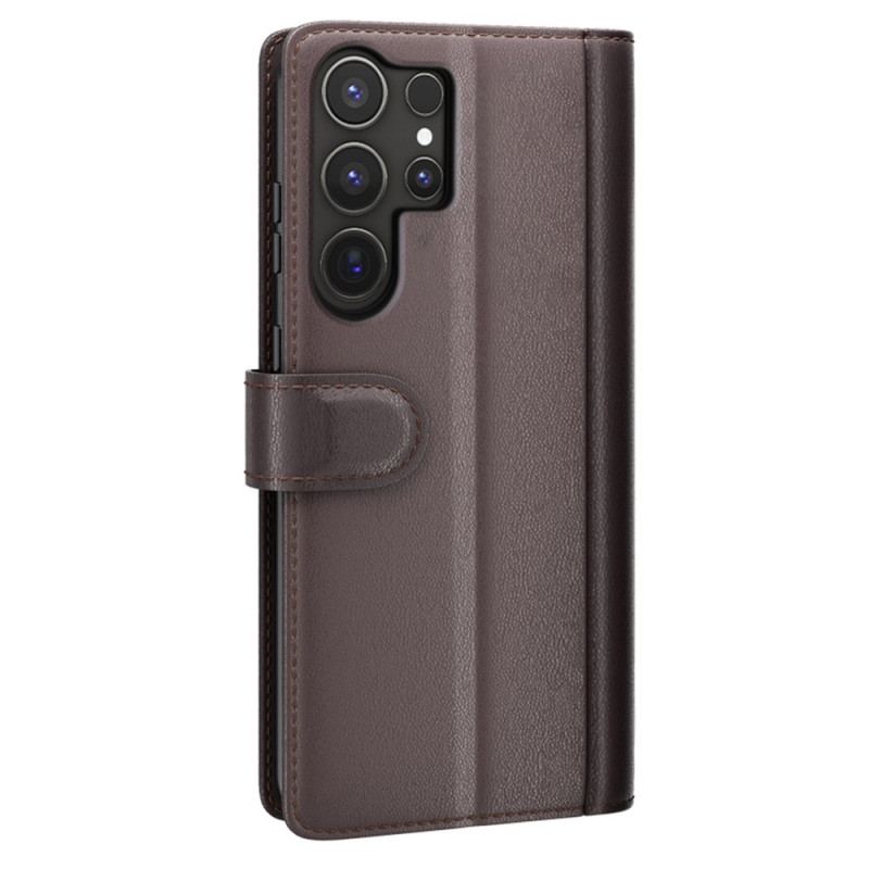 Housse Samsung Galaxy S25 Ultra 5G Cuir Véritable