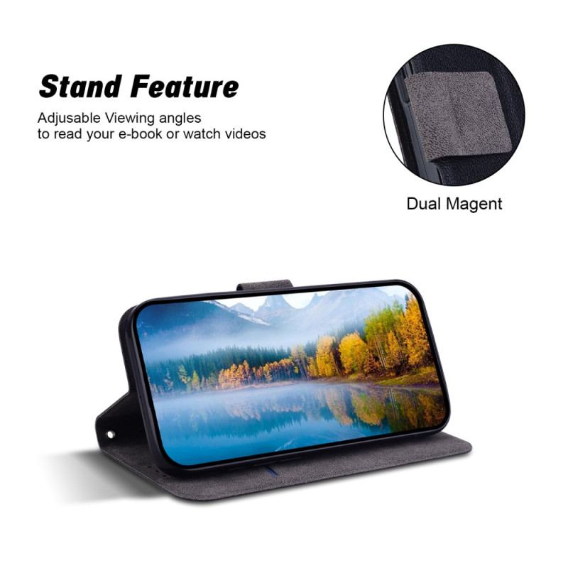 Housse Samsung Galaxy S25 Ultra 5G Effet Cuir Uni avec Lanière