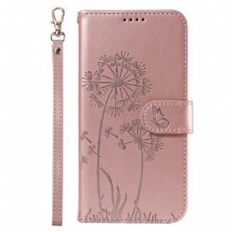 Housse Samsung Galaxy S25 Ultra 5G Pissenlits à Lanière