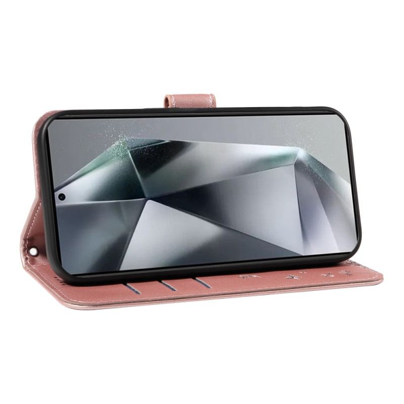 Housse Samsung Galaxy S25 Ultra 5G Pissenlits à Lanière