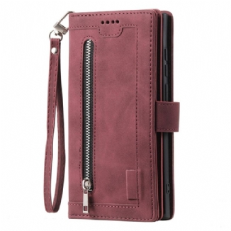 Housse Samsung Galaxy S25 Ultra 5G Portefeuille à Fermeture Éclair