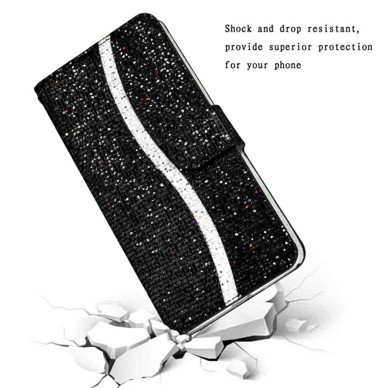 Housse Samsung Galaxy S25 Ultra 5G Portefeuille Paillettes