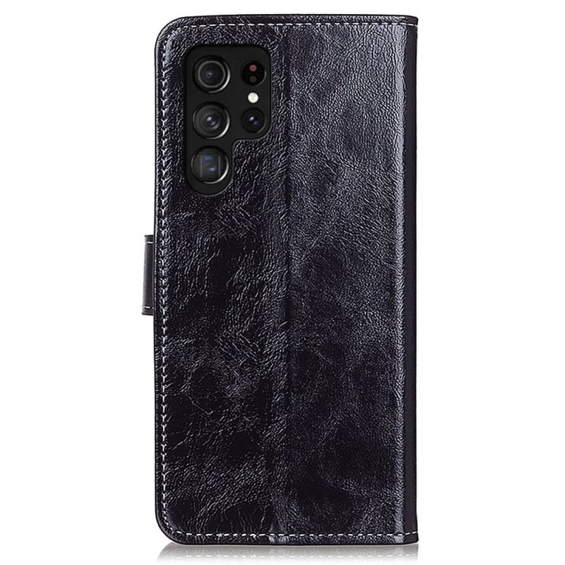 Housse Samsung Galaxy S25 Ultra 5G Simili Cuir Brillant