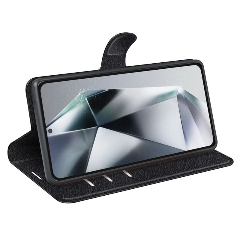 Housse Samsung Galaxy S25 Ultra 5G Simili Cuir Litchi Classique