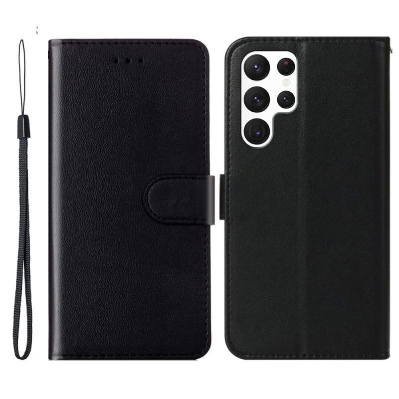 Housse Samsung Galaxy S25 Ultra 5G Simili Cuir Uni