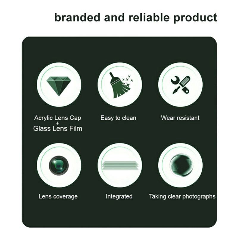 Lentille de Protection en Verre Trempé pour Samsung Galaxy S25 Ultra 5G (version noire)