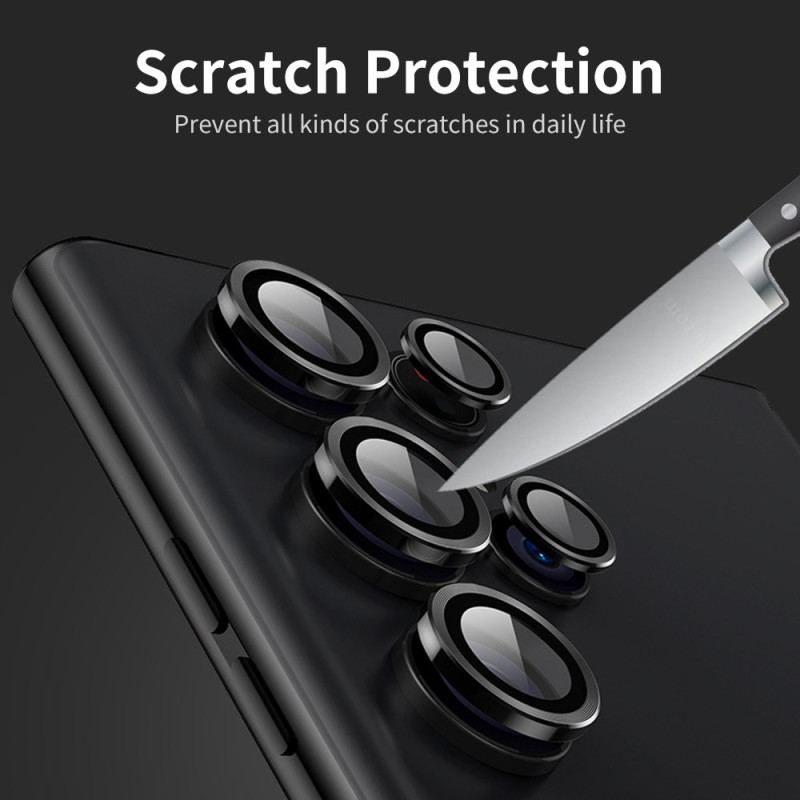Lentilles de Protection pour Objectifs Samsung Galaxy S25 Ultra 5G Anneaux Alliage d'Alluminium