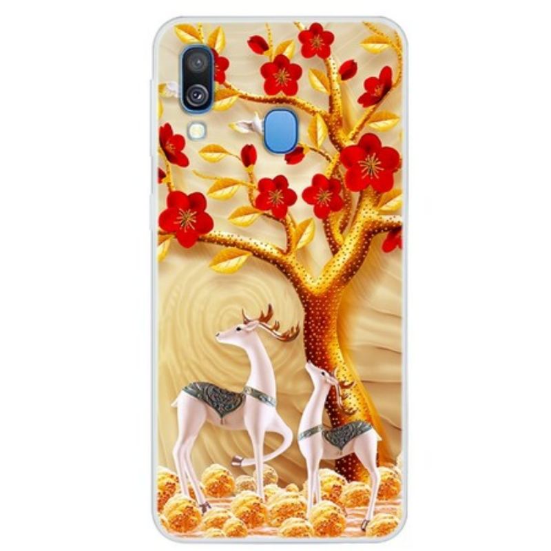 Coque Samsung Galaxy A40 Arbre Doré