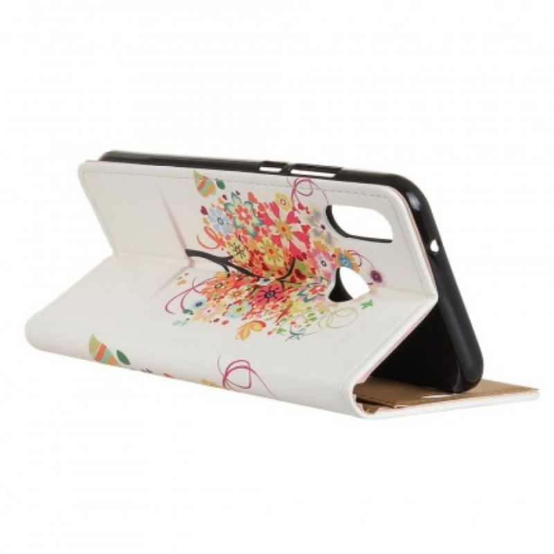Housse Samsung Galaxy A40 Arbre Fleuri