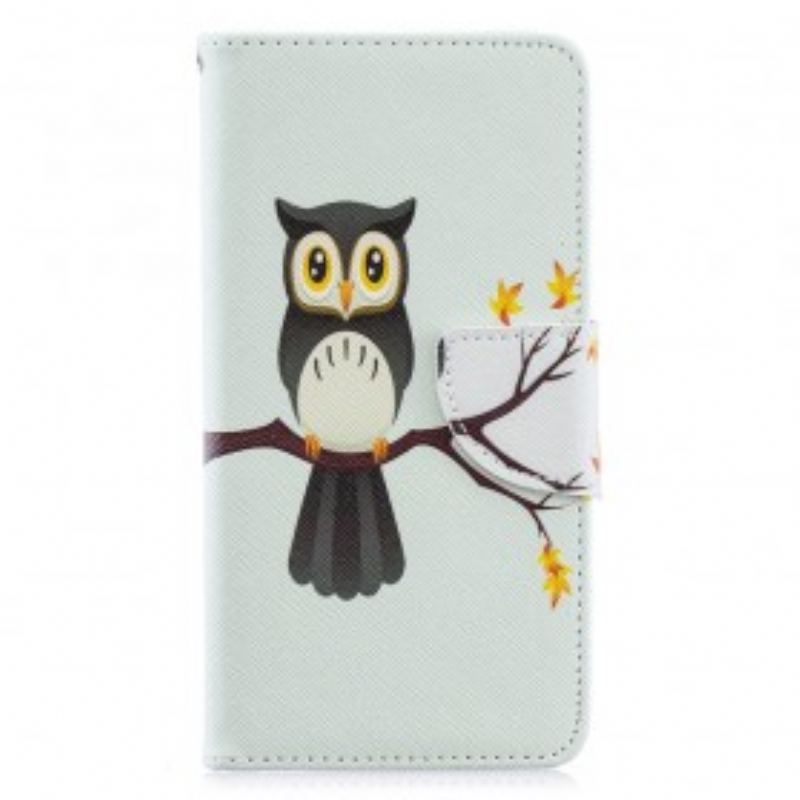 Housse Samsung Galaxy A40 Hibou Perché Sur La Branche