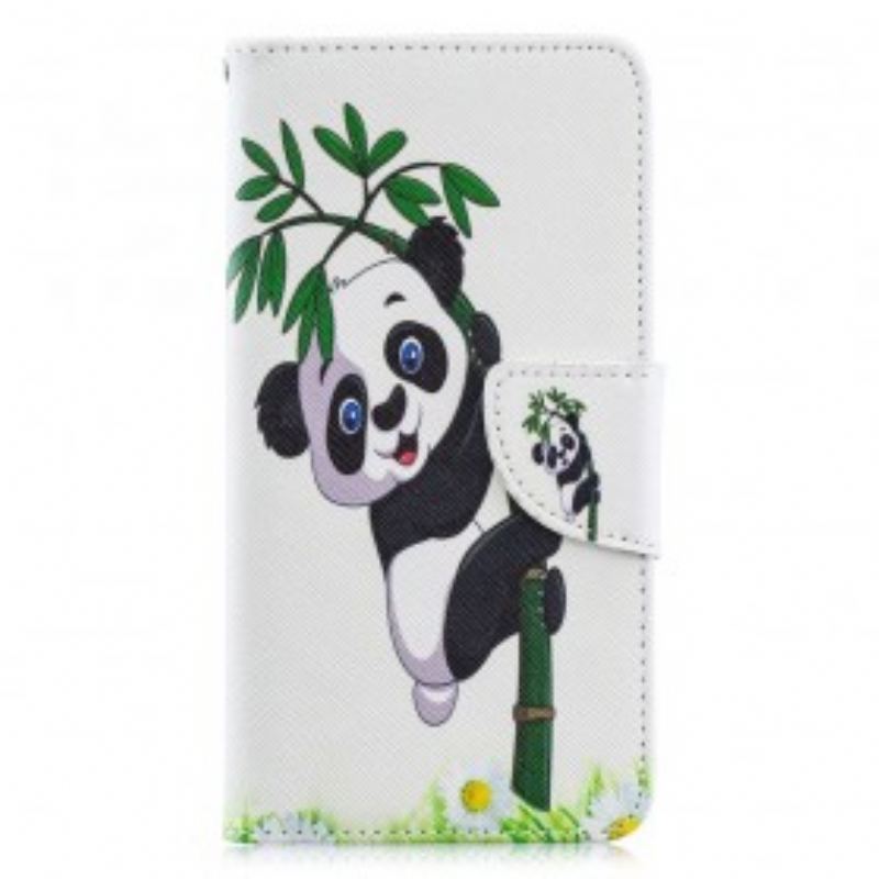 Housse Samsung Galaxy A40 Panda Sur Le Bambou