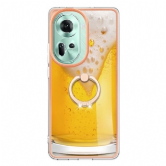 Coque Oppo Reno 11 5G Anneau-Support Bière