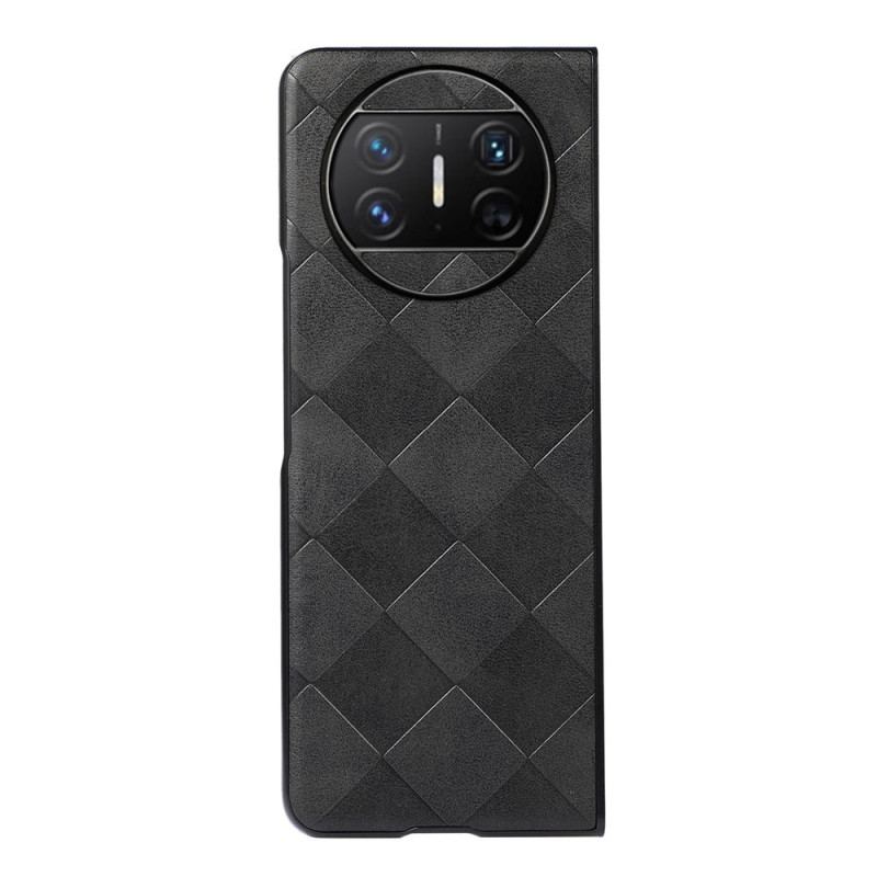 Coque Huawei Mate X3 Simili Cuir Motif Carreaux