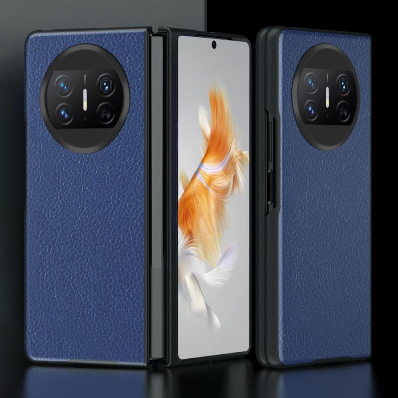 Coque Huawei Mate X3 Style Cuir Litchi